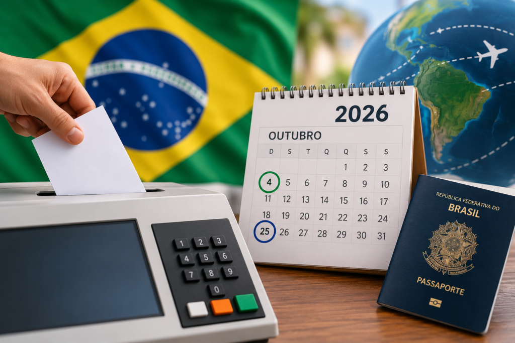 Mora nos EUA? Veja onde votar nas Eleições 2026, quais documentos levar, datas, horário e o que conferir antes de sair de casa.