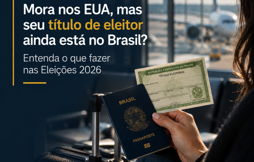 Mora nos EUA, mas seu título de eleitor ainda está no Brasil Entenda o que fazer nas Eleições 2026